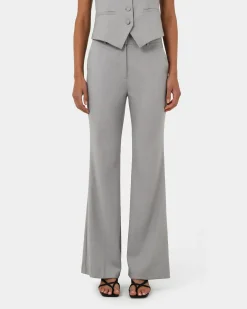 Forcast Chloe Bootleg Pants Grey Best
