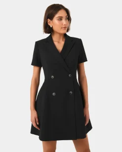 Forcast Chloe Suit Dress Black Discount