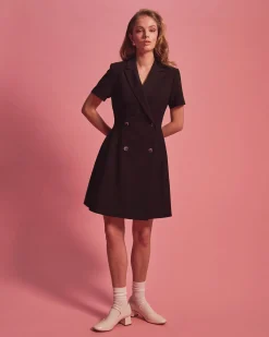 Forcast Chloe Suit Dress Black Discount