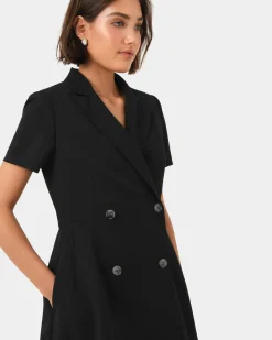 Forcast Chloe Suit Dress Black Discount
