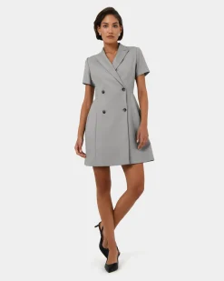 Forcast Chloe Suit Dress Grey Clearance