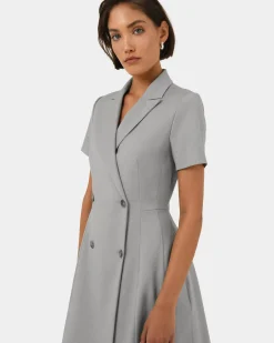 Forcast Chloe Suit Dress Grey Clearance