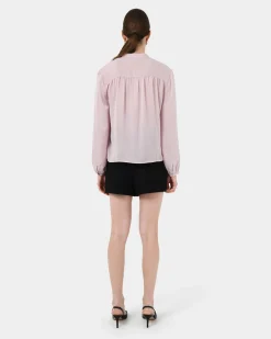 Forcast Claire V-neck Blouse Blush Online