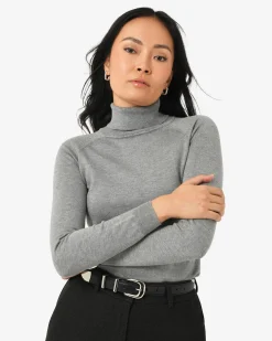 Forcast Clarisse Turtleneck Sweater Grey Online