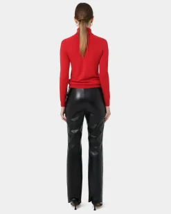 Forcast Clarisse Turtleneck Sweater Red
