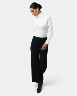 Forcast Clarisse Turtleneck Sweater Ivory New
