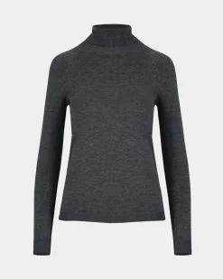 Forcast Clarisse Turtleneck Sweater Charcoal Best