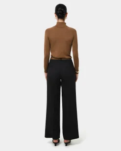 Forcast Clarisse Turtleneck Sweater Coffee Discount