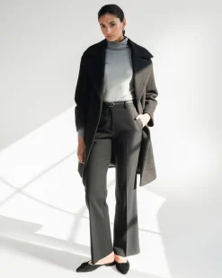 Forcast Clover Flare Leg Pants Black Online