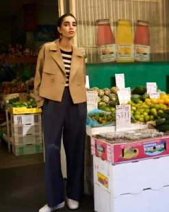 Forcast Collins Cropped Trench Coat Beige Best