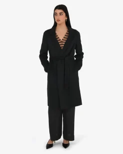 Forcast Collins Wool Blend Coat Black Sale