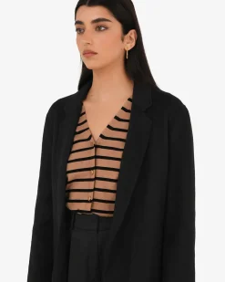 Forcast Collins Wool Blend Coat Black Sale