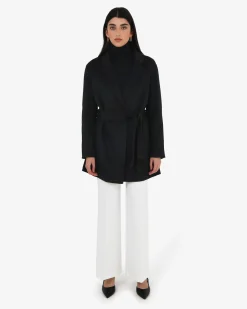 Forcast Collins Wool Short Coat Black Sale