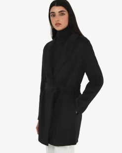 Forcast Collins Wool Short Coat Black Sale