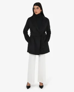 Forcast Collins Wool Short Coat Black Sale