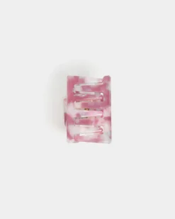Forcast Crystal Hair Claw Pink Tort