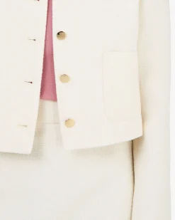 Forcast Cynthia Tweed Mini Skirt Ivory Discount