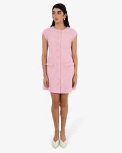 Forcast Cynthia Tweed Short Dress Pink Outlet