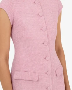 Forcast Cynthia Tweed Short Dress Pink Outlet
