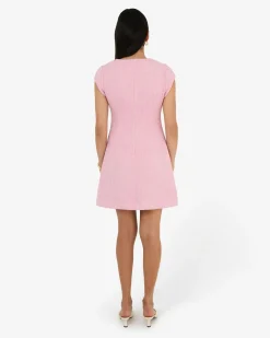 Forcast Cynthia Tweed Short Dress Pink Outlet