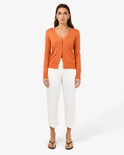 Forcast Dallas Barrel Leg Pants Ivory Sale