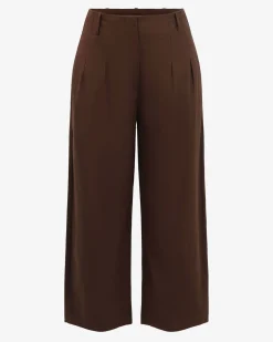 Forcast Dallas Barrel Leg Pants Coffee New