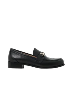 Forcast Dayana Leather Loafer Black Clearance