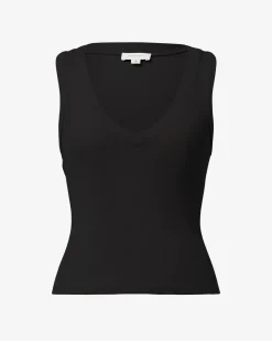 Forcast Devon V-neck Singlet Black Outlet