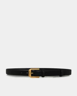 Forcast Dulce Leather Belt Black Discount
