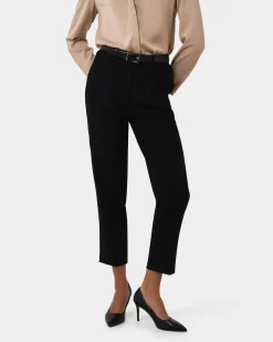 Forcast Elka Straight Leg Pants Black Discount