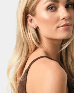 Forcast Ella 16k Plated Earrings Gold Discount
