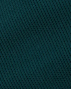 Forcast Elliot Collared Knit Dress Teal Hot