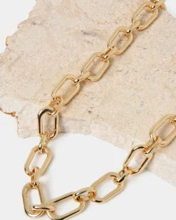 Forcast Elvira Plated Necklace Gold Best