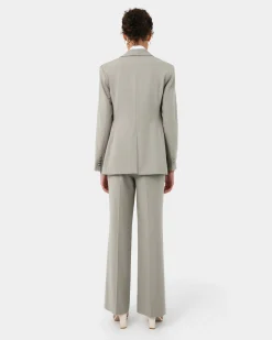 Forcast Emani Double Breasted Blazer Light Khaki Best