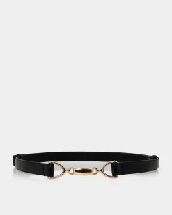 Forcast Emeri Leather Adjustable Belt Black Sale