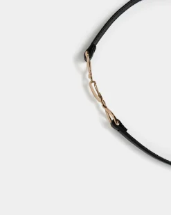 Forcast Emeri Leather Adjustable Belt Black Sale