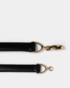 Forcast Emeri Leather Adjustable Belt Black Sale