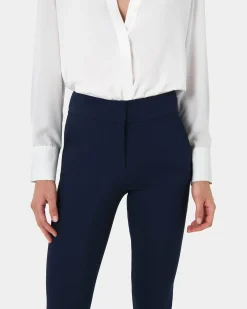 Forcast Emily High-Waisted Skinny Pants Navy Outlet