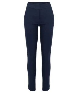 Forcast Emily High-Waisted Skinny Pants Navy Outlet
