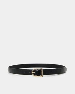 Forcast Emmarose Leather Belt Black Hot
