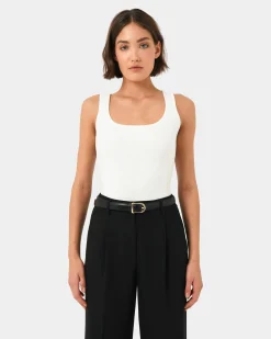 Forcast Emmarose Leather Belt Black Hot