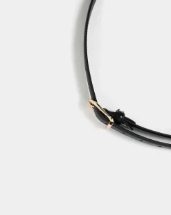 Forcast Emmarose Leather Belt Black Hot