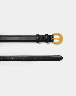 Forcast Ericka Leather Belt Black Discount