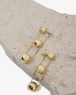 Forcast Eva Drop Earrings Gold New