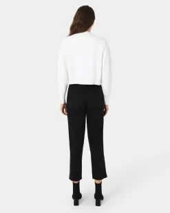 Forcast Everleigh Cropped Cardigan Ivory
