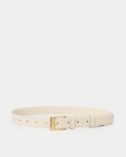 Forcast Faith Leather Belt Bone Best