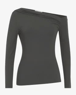 Forcast Felicha Asymmetric Top Charcoal