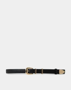 Forcast Finnley Leather Belt Black Hot