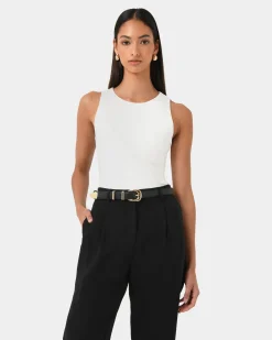 Forcast Finnley Leather Belt Black Hot