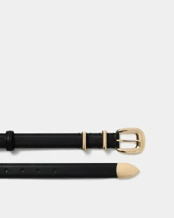 Forcast Finnley Leather Belt Black Hot